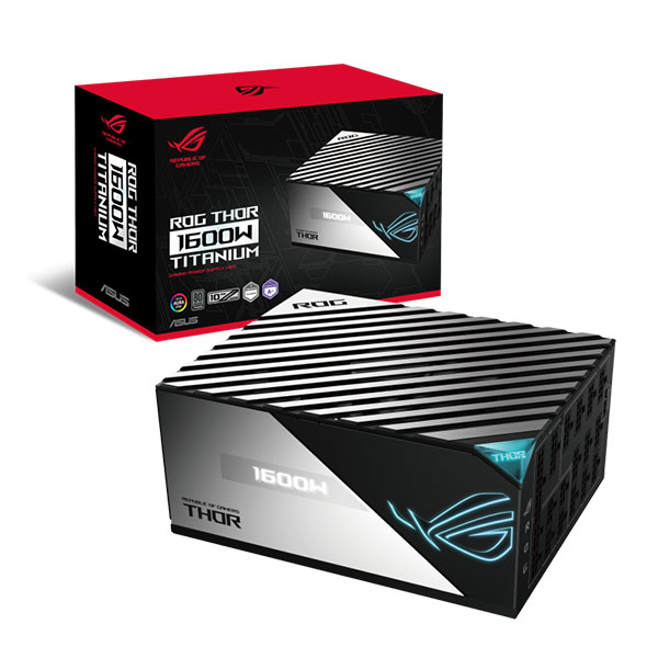 Nguồn máy tính Asus ROG THOR 1600T 1600w Titanium (80 Plus Platinum/ Full-Modular/ ATX/ Đen)