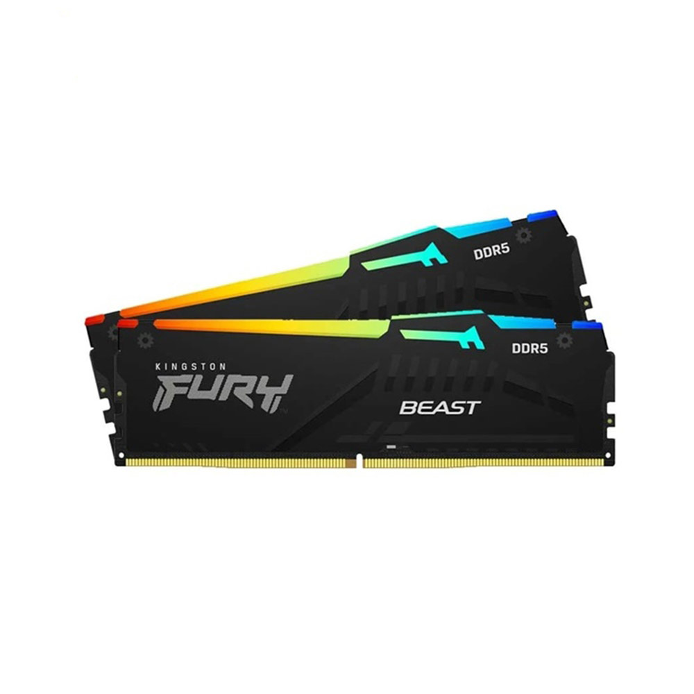 Ram desktop Kingston FURY Beast RGB EXPO 64GB (2x32GB) DDR5 6000Mhz (KF560C40BBAK2-64)