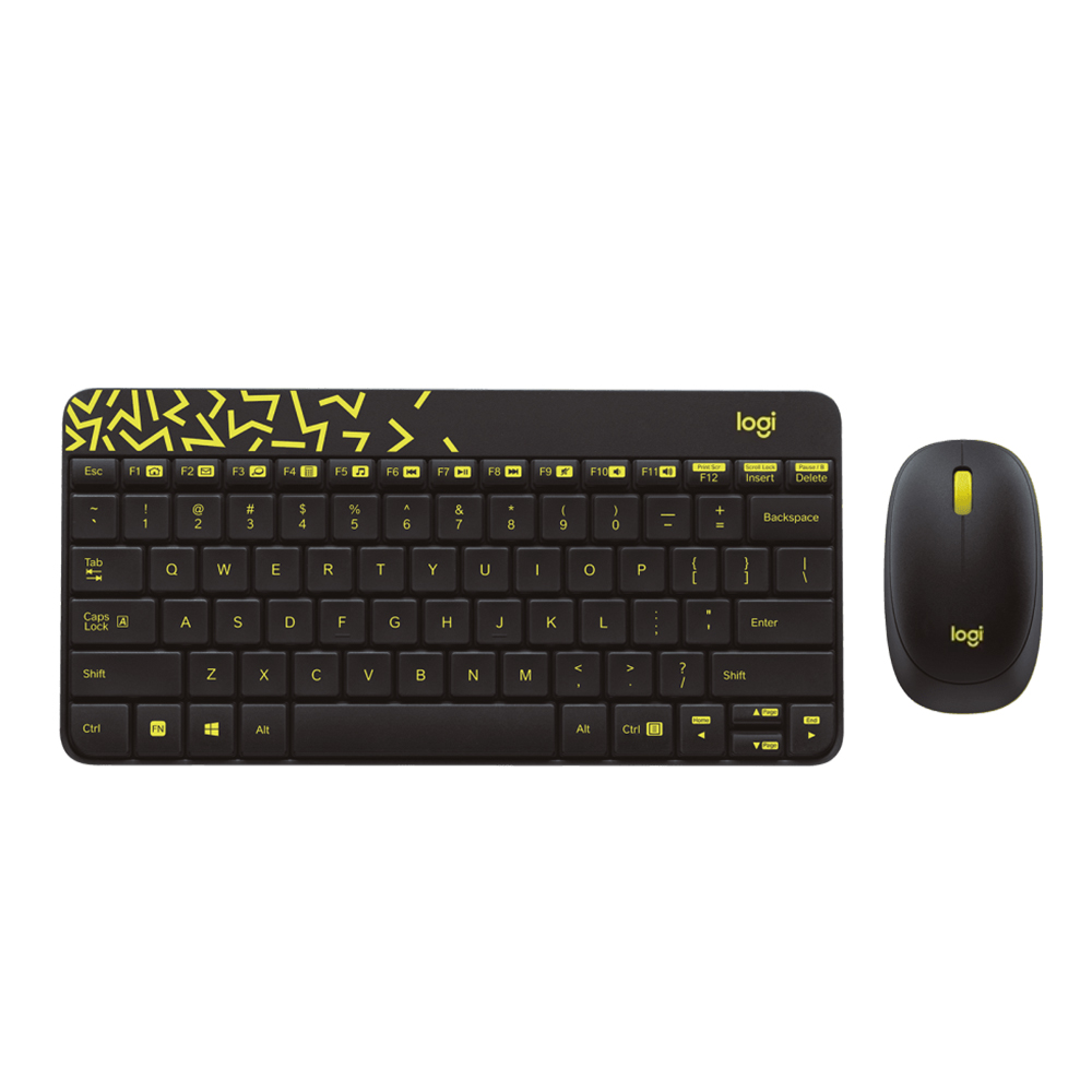 Bộ bàn phím chuột không dây Logitech MK240 (Đen)