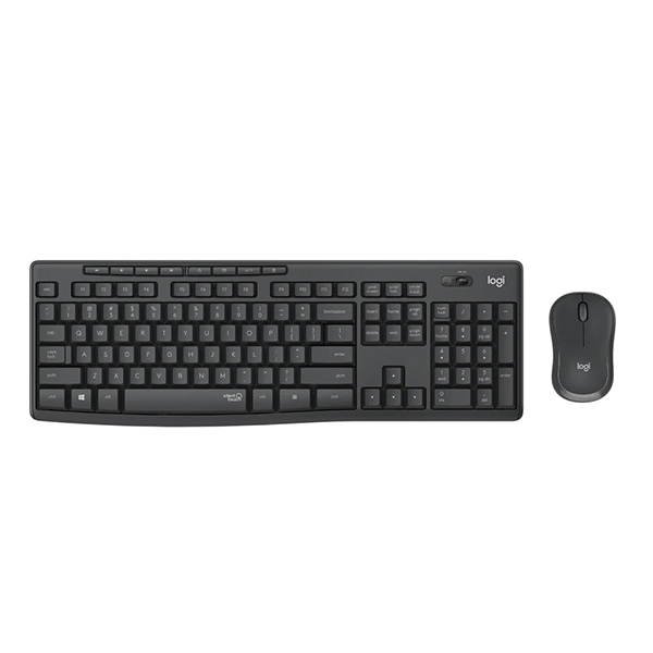 Bộ bàn phím chuột không dây Logitech MK295 (Đen)