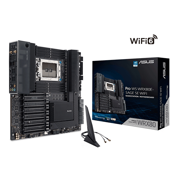 Mainboard Asus Pro WS WRX80E-SAGE SE WIFI (AMD WRX80/ Socket sWRX8/ EATX(EEB)/ 8 khe ram)
