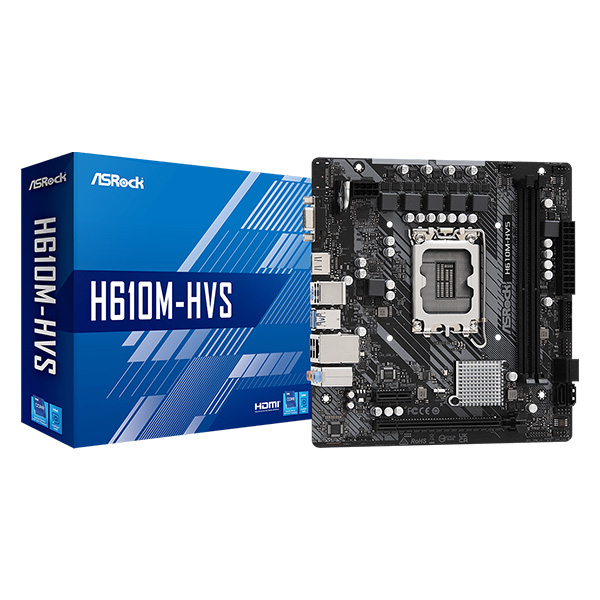 Mainboard Asrock H610M HVS/M.2 R2.0 (Intel H610/ Socket 1700/ M-ATX/ 2 khe ram/ DDR4)