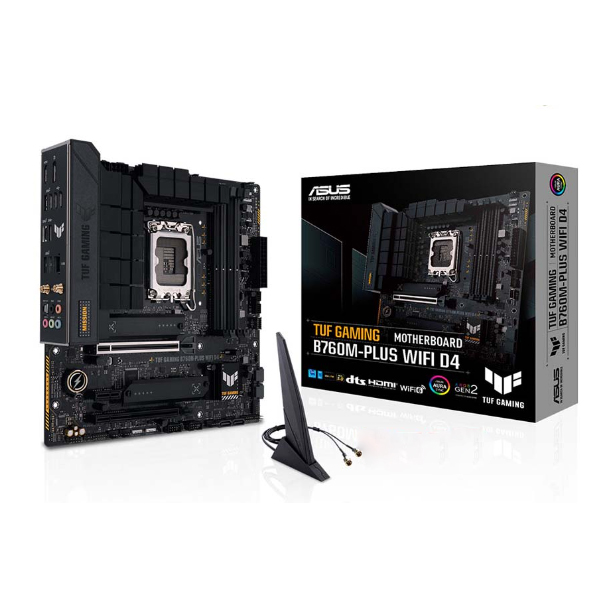 Mainboard Asus TUF Gaming B760M-PLUS WIFI D4 (Intel B760/ Socket 1700/ M-ATX/ 4 khe ram/ 2.5 Gigabit LAN)