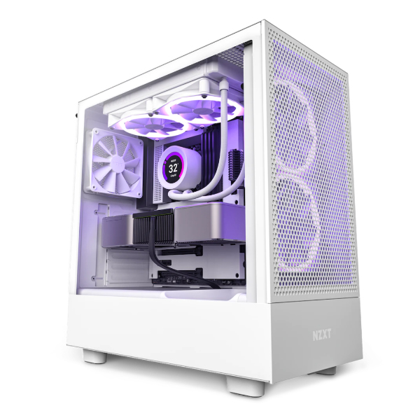 Vỏ máy tính NZXT H5 Flow White (CC-H51FW-01)