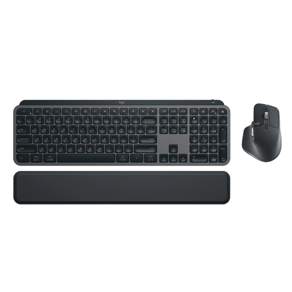 Bộ bàn phím chuột không dây Logitech MX Key S Combo (Bluetooth/Wireless/ Pin sạc/ Đen)