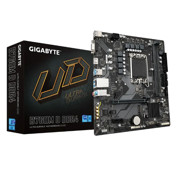 Mainboard Gigabyte B760M D DDR4 (Intel B760/ Socket 1700/ M-ATX/ 2 khe ram)