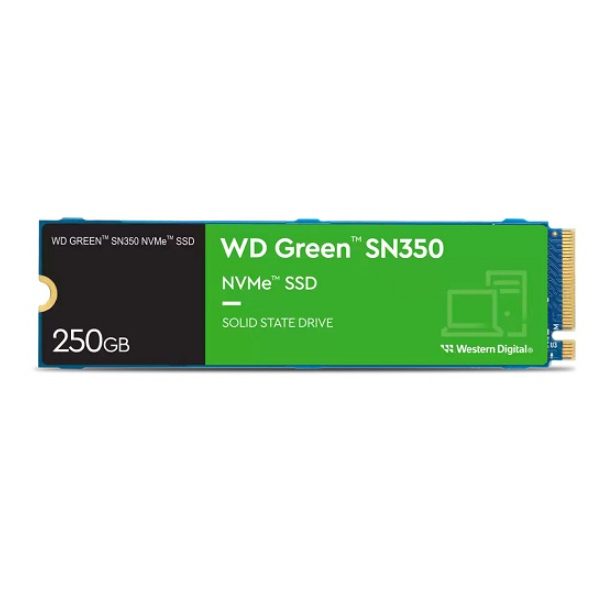 Ổ SSD Western Digital Green SN350 250GB WDS250G2G0C (NVMe PCIe/ Gen3x4 M2.2280/ 2400MB/s/ 1500MB/s)