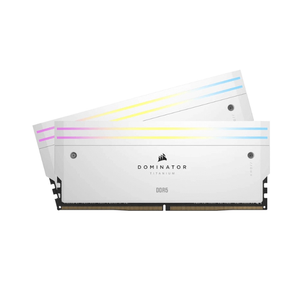 Ram desktop Corsair DOMINATOR TITANIUM RGB White 32GB (2x16GB) DDR5 7200MHz (CMP32GX5M2X7200C34W)