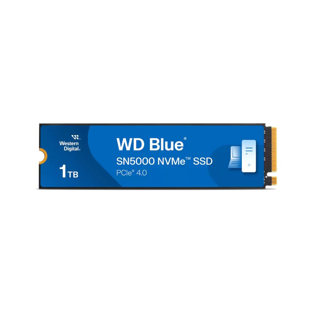 Ổ SSD Western Digital Blue SN5000 WDS100T4B0E 1TB (NVMe PCIe/ Gen4x4 M2.2280/ 5150MB/s/ 4850MB/s)