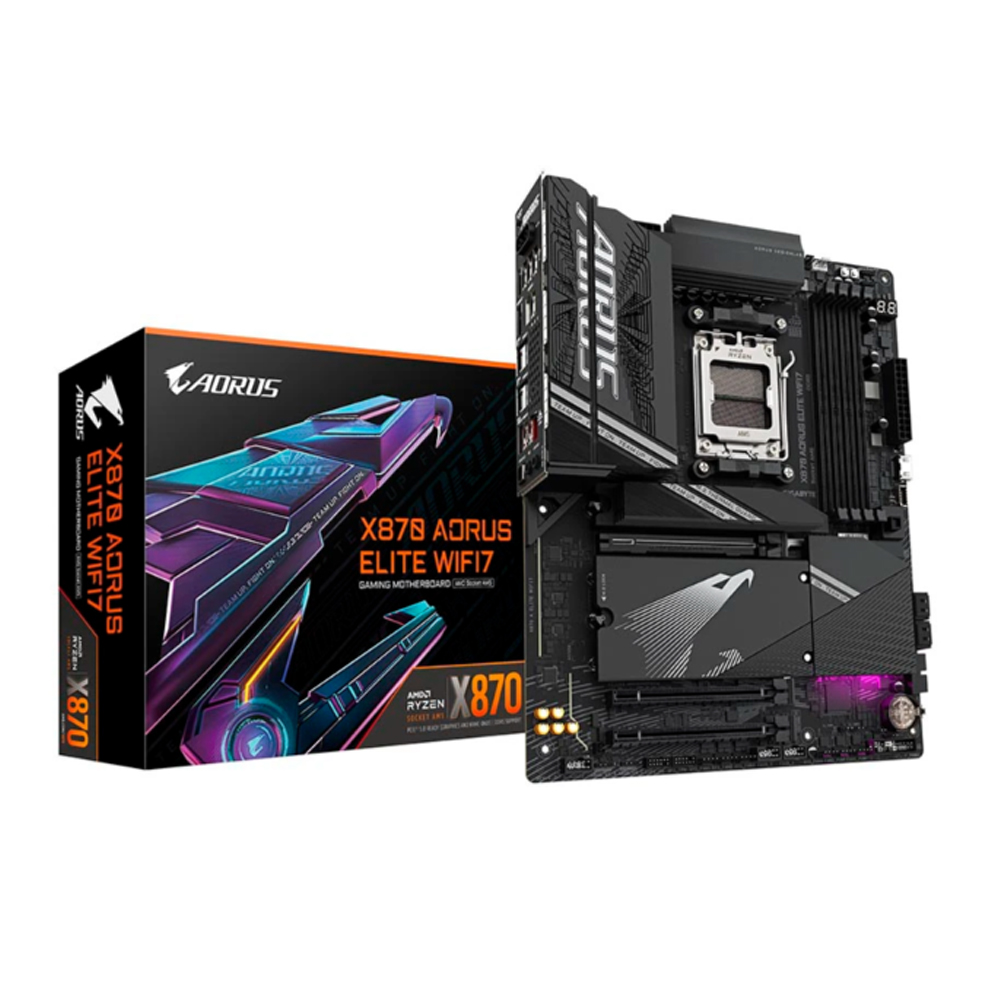 Mainboard Gigabyte X870 AORUS ELITE WIFI7 (AMD X870/ Socket AM5/ 4 khe ram/ DDR5/ 2.5 Gigabit LAN)