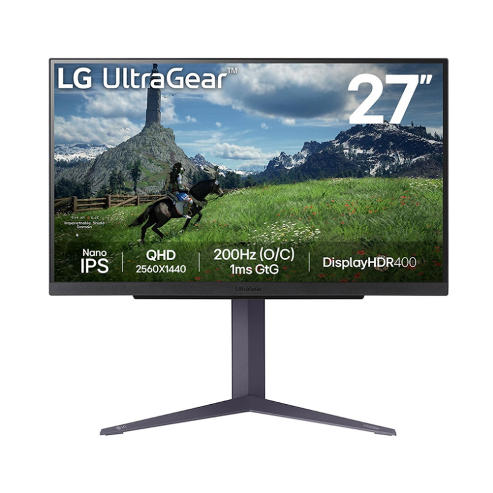 Màn hình gaming LG UltraGear 27GS85Q-B (27Inch/ QHD (2560x1440)/ 1ms/ 200Hz/ 400cd/m2/ Nano IPS)