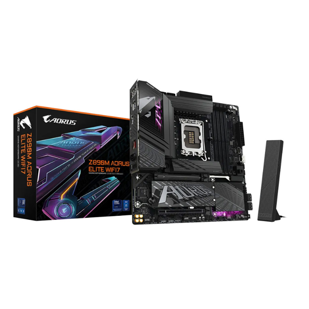 Mainboard Gigabyte Z890M AORUS ELITE WF7 DDR5 (Intel Z890/ Socket 1851/ ATX/ 4 khe ram/ 2.5 Gigabit LAN)