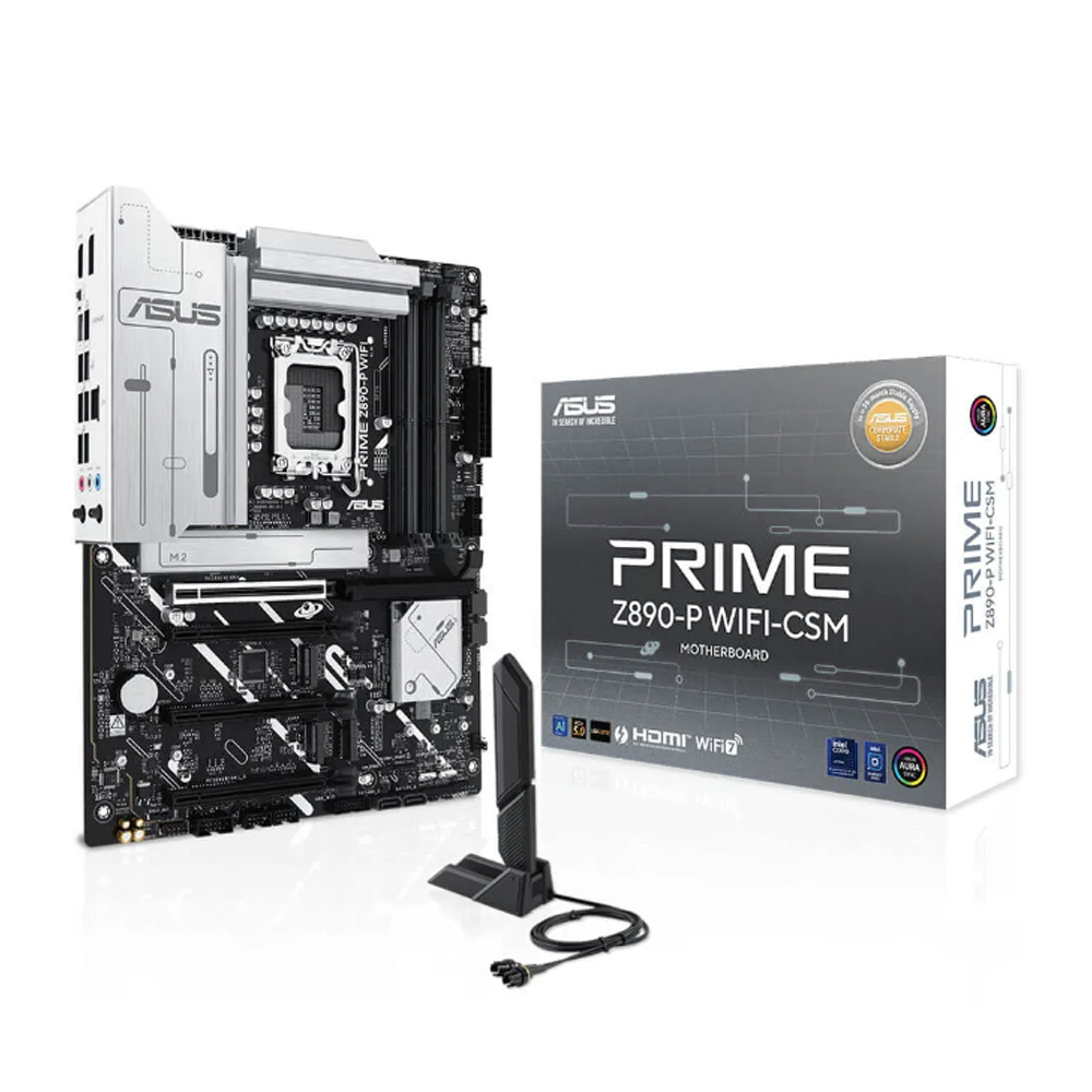Mainboard Asus Prime Z890-P WIFI-CSM (Intel Z890/ Socket 1851/ ATX/ 4 khe ram/ DDR5/ 2.5 Gigabit LAN)
