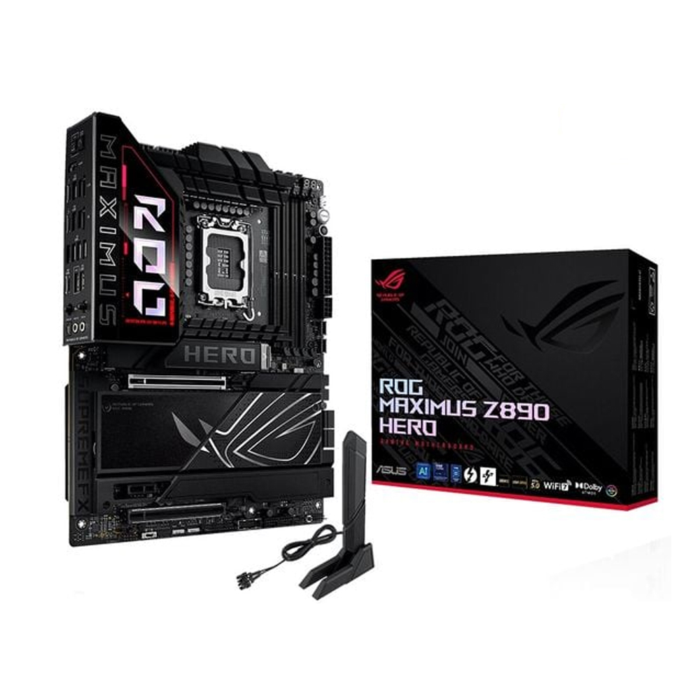 Mainboard Asus ROG MAXIMUS Z890 Hero (Intel Z890/ Socket 1851/ ATX/ 4 khe ram/ DDR5/ 5 Gigabit LAN)