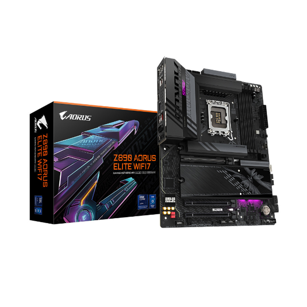 Mainboard Gigabyte Z890 AORUS ELITE WIFI7 DDR5 (Intel Z890/ Socket 1851/ ATX/ 4 khe ram/ 2.5 Gigabit LAN)
