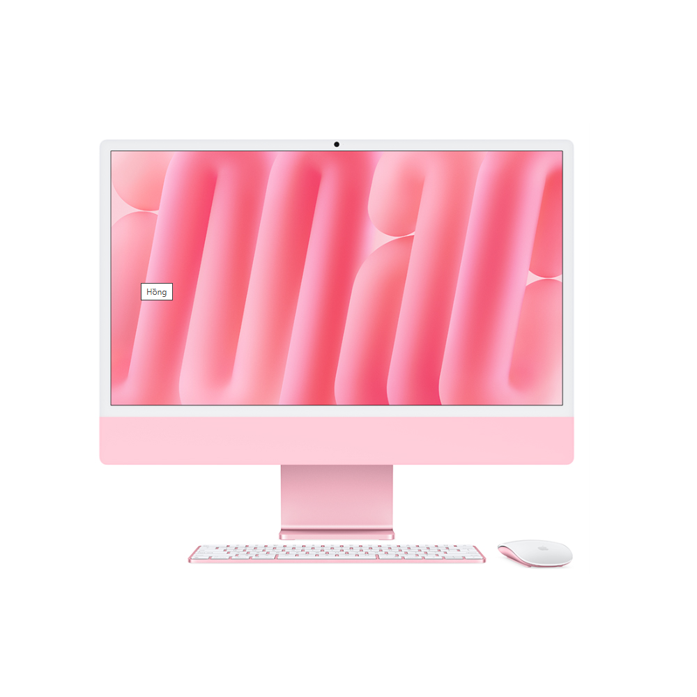 Máy tính AIO Apple IMAC M4 (8 Core CPU/ 8 core GPU/ 16GB/ 256GB SSD/ 24inch/ Pink)