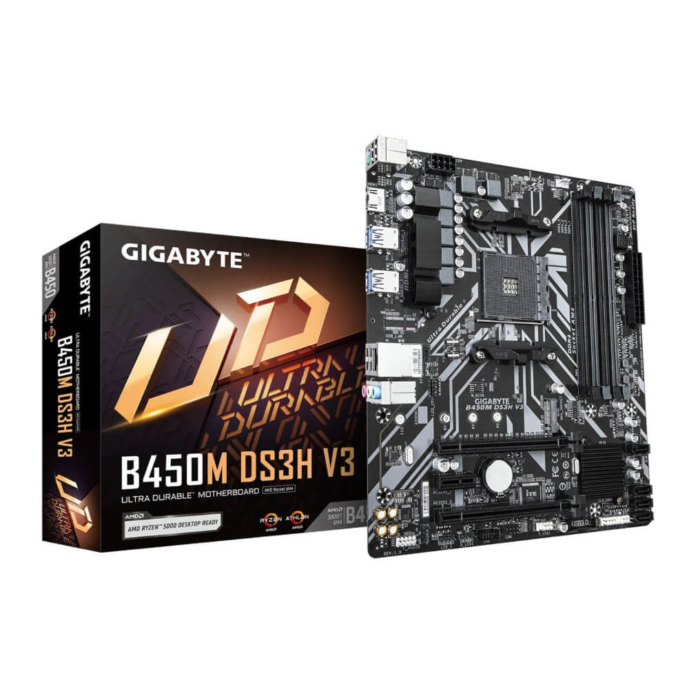 Mainboard Gigabyte B450M DS3H V3 (AMD B450/ Socket AM4/ M-ATX/ 4 khe ram/ DDR4)