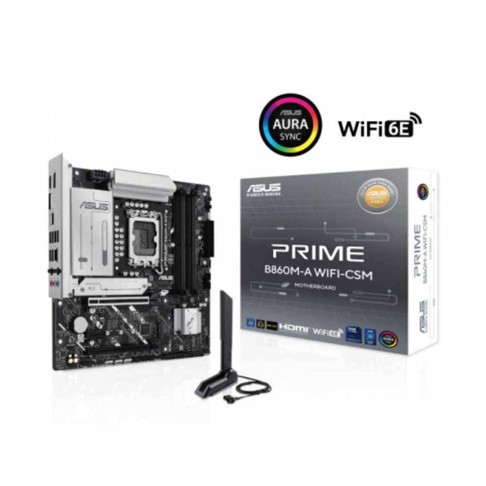 Mainboard Asus Prime B860M-A WIFI-CSM (Intel B860/ Socket 1851/ 4 khe ram/ DDR5/ 2.5 Gigabit LAN)