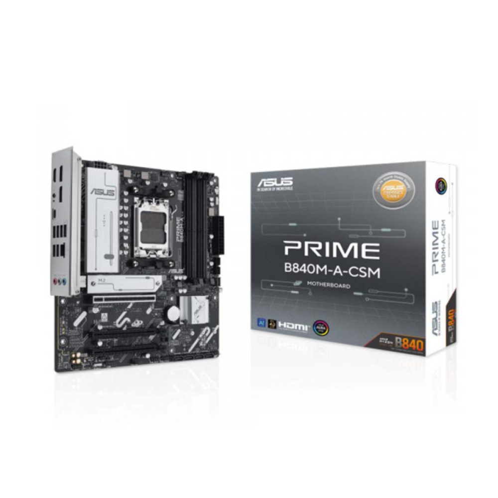 Mainboard Asus Prime B840M-A-CSM (AMD B840/ Socket AM5/ M-ATX/ 4 khe ram/ DDR5/ 2.5 Gigabit LAN)