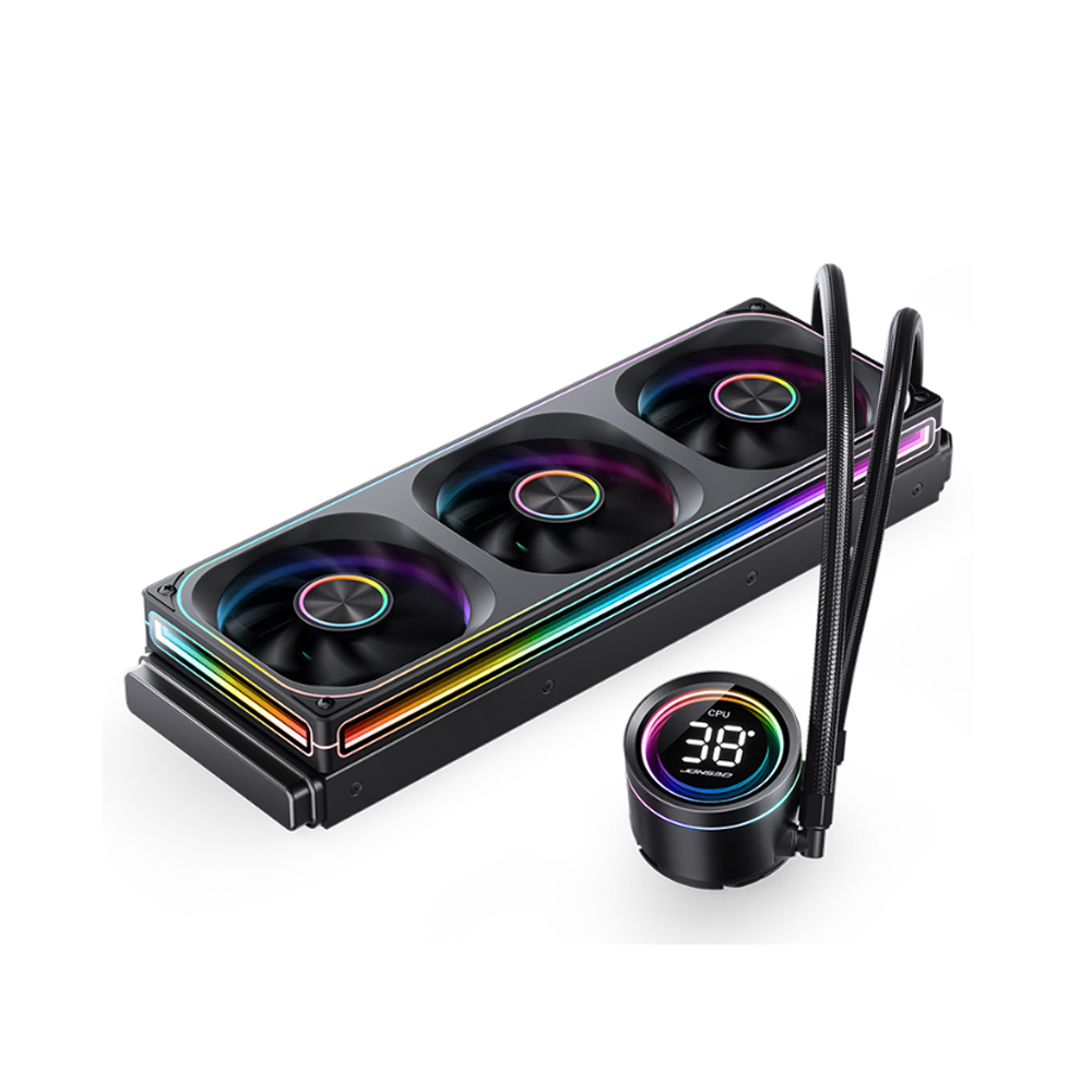 Tản nhiệt nước AIO JONSBO TH-360 Black (ARGB, Hiển Thị Nhiệt Độ)