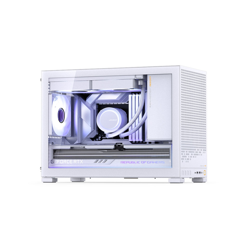 Vỏ máy tính JONSBO D32 Pro White (Mini Tower/ M-ATX/ Trắng)