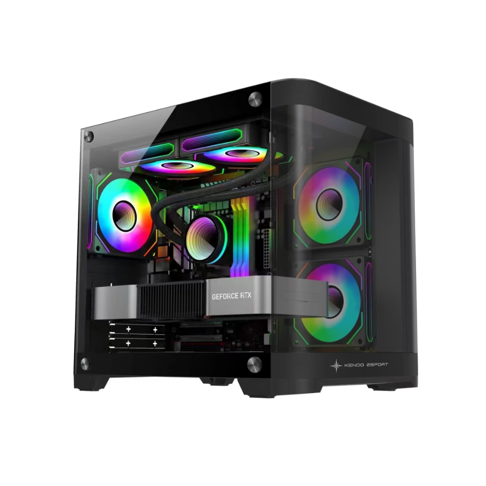 Vỏ máy tính KENOO ESPORT MK400 - Màu Đen (M-ATX)