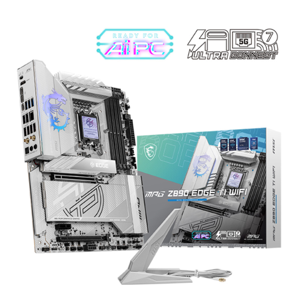 Mainboard MSI MPG Z890 EDGE TI WIFI (Intel Z890/ Socket 1851/ ATX/ 4 khe ram/ DDR5/ 5Gbps LAN)