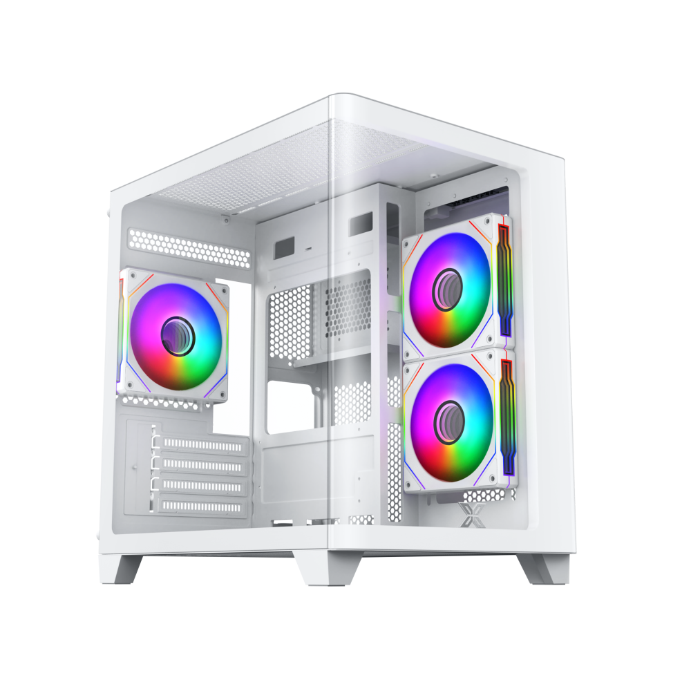 Vỏ máy tính Xigmatek PANO M NANO ARTIC 3GF (Mini Tower/ M-ATX/ Trắng)