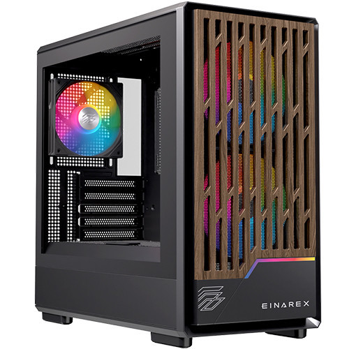 Vỏ máy tính EINAREX PM400 RGB Black (Mini Tower/ M-ATX/ Đen)