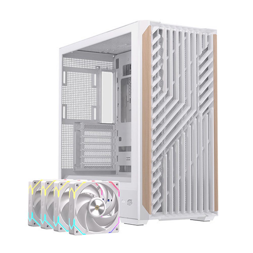 Vỏ máy tính EINAREX P800 RGB White (Mid Tower/ ATX/ Trắng)