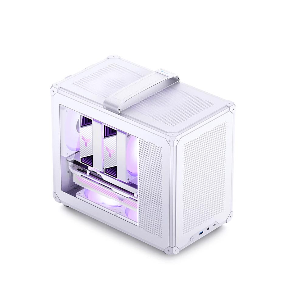 Vỏ máy tính JONSBO C6 MAX White (Mini Tower/ M-ATX/ Trắng)