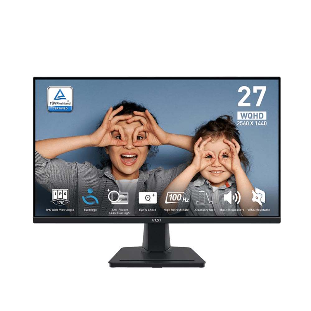 Màn hình MSI PRO MP275Q (27Inch/ QHD (2560x1440)/ 1ms/ 100HZ/ 300cd/m2/ IPS/ Tích hợp loa)