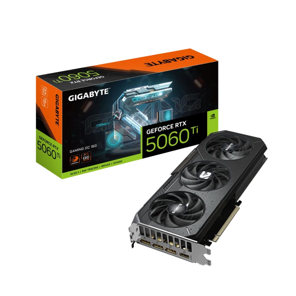 Card đồ họa Gigabyte GeForce RTX 5060 Ti GAMING OC 16G GDDR7 (N506TGAMING OC-16GD)