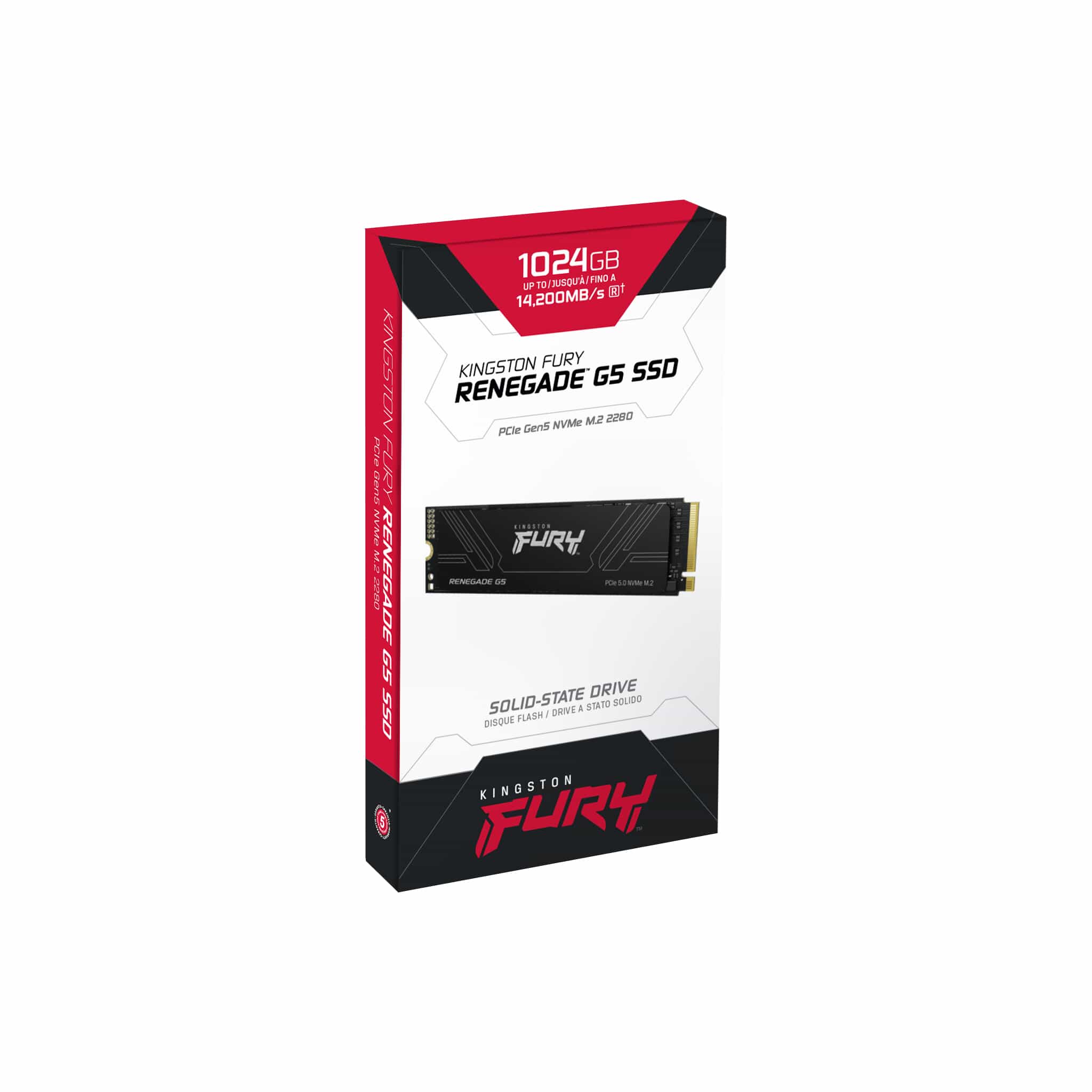 Ổ SSD Kingston FURY Renegade G5 1TB (NVMe PCIe/ Gen5.0x4 M2.2280/ 14200MB/s/ 11000MB/s)